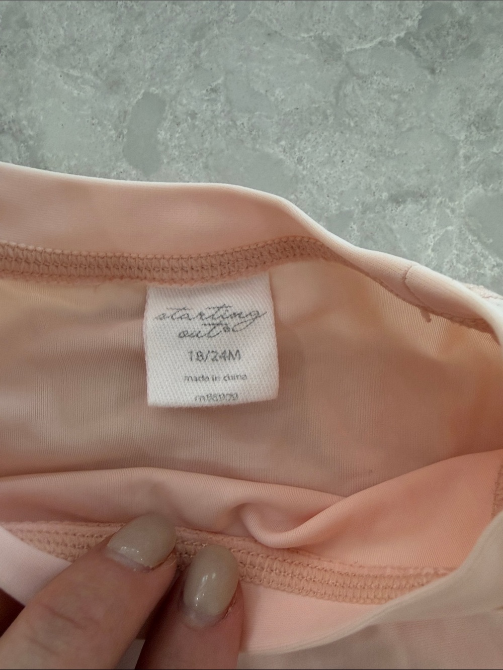 Starting Out Light Pink Ruffle Long-Sleeve Rashguard - Picture 2 of 5